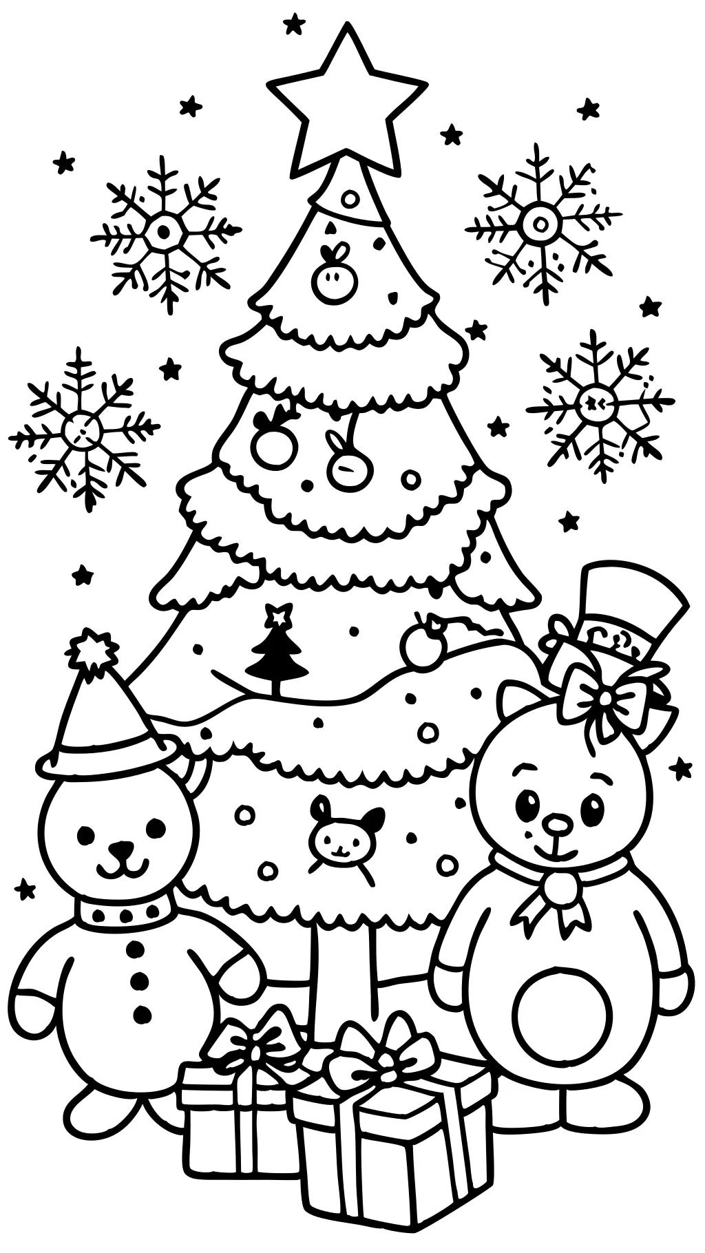 free children’s christmas coloring pages